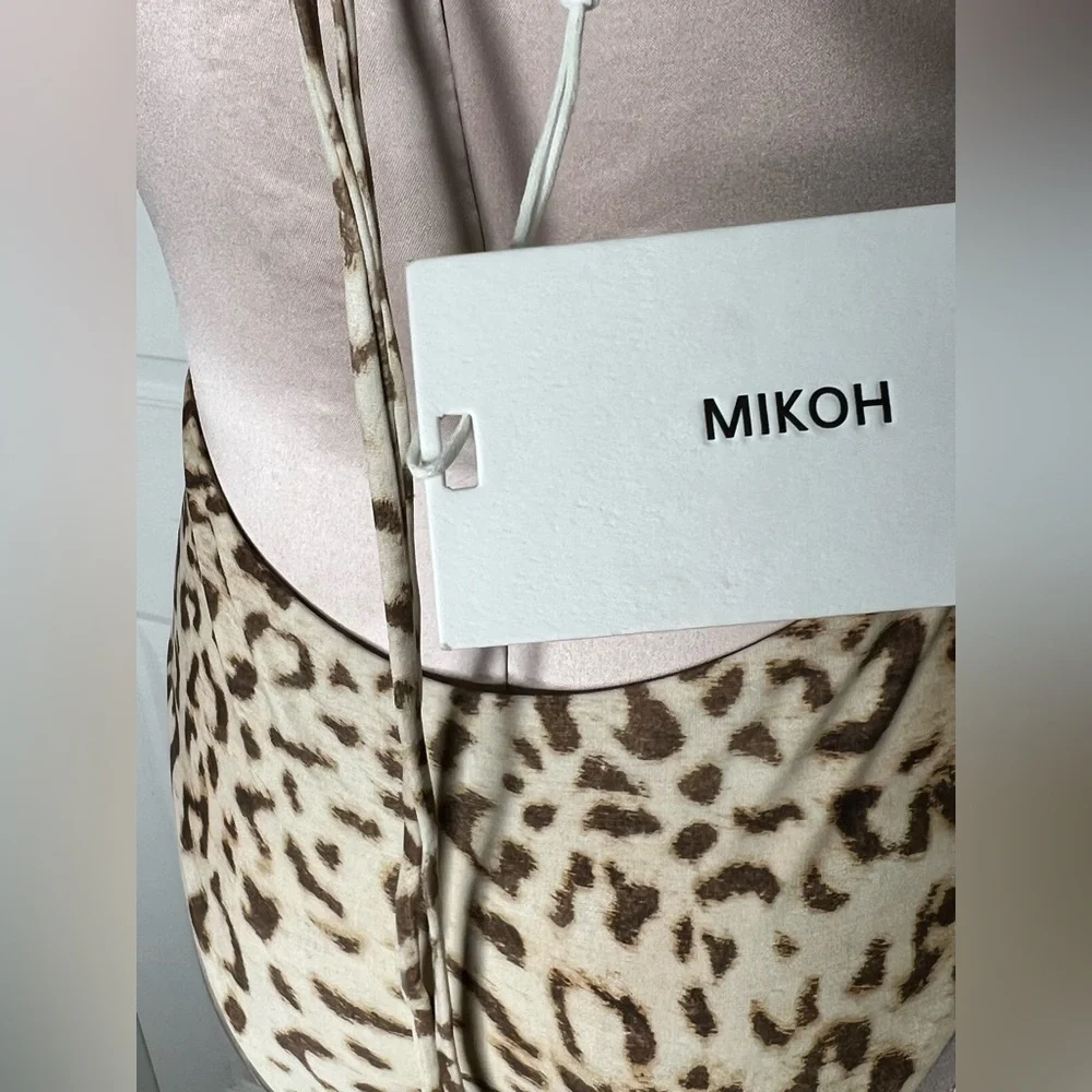 NWT Mikoh Thalia Roam Leopard Print One Piece Swim Swimsuit Sz M - Picture 6 of 11
